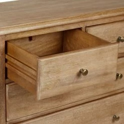 Dunelm Giselle 5 Drawer Chest, Mango Wood -furniture Shop 30727656 alt04