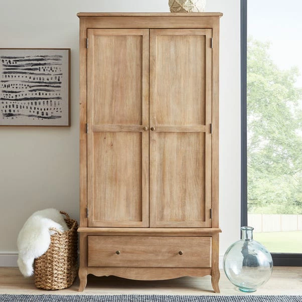 Dunelm Giselle Double Wardrobe, Mango Wood 3 Dunelm Giselle Double Wardrobe, Mango Wood