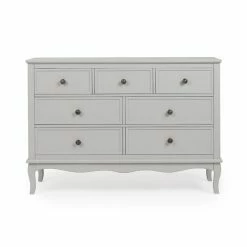 Dunelm Clara 7 Drawer Chest, Grey & Pine -furniture Shop 30728479 alt01