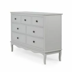 Dunelm Clara 7 Drawer Chest, Grey & Pine -furniture Shop 30728479 alt02