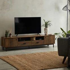 Dunelm Fulton Pine Extra Wide TV Unit