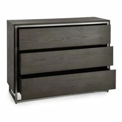 Dunelm Logan 3 Drawer Chest, Grey -furniture Shop 30737349 alt04