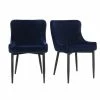 Dunelm Montreal Set Of 2 Velvet Dining Chairs -furniture Shop 30744776