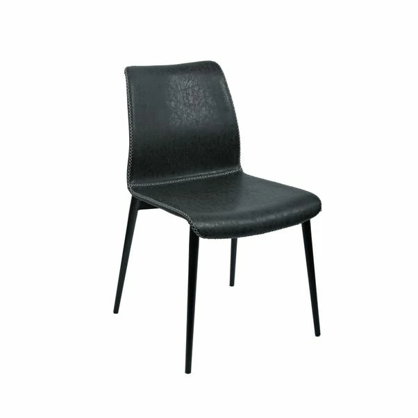 Dunelm Venice Faux Leather Dining Chair 4 Dunelm Venice Faux Leather Dining Chair - Image 2