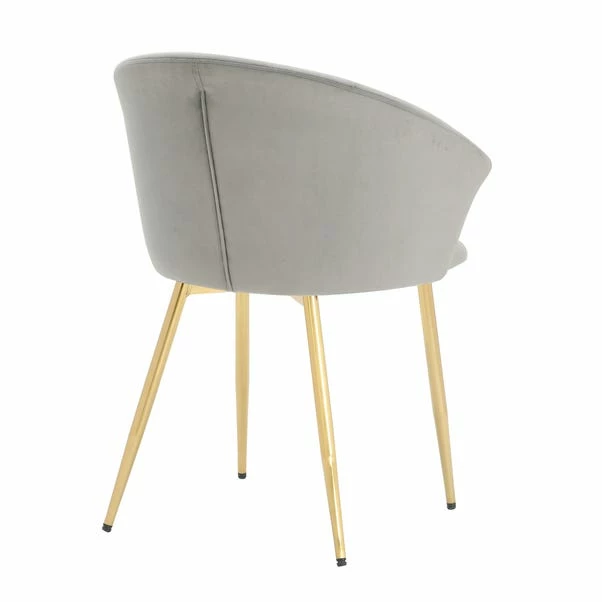 Dunelm Kendall Velvet Carver Dining Chair 6 Dunelm Kendall Velvet Carver Dining Chair - Image 4