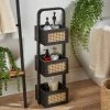 Dunelm French Cane Black Caddy -furniture Shop 30747342