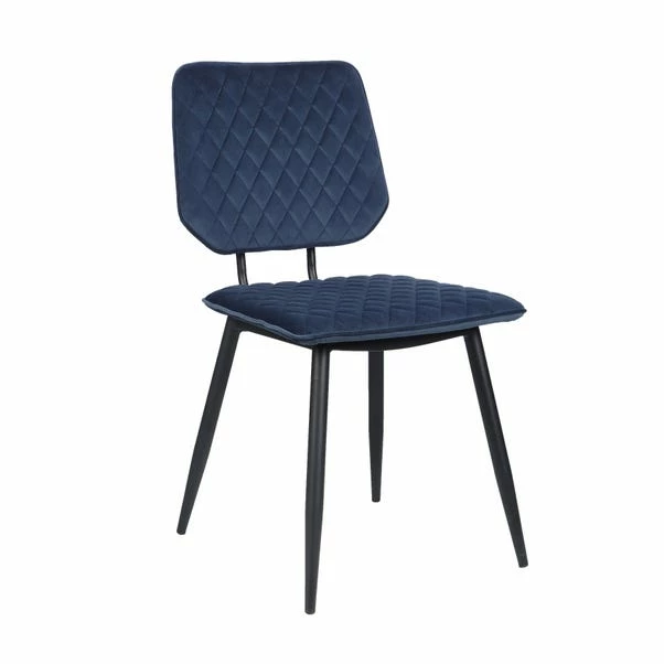 Dunelm Austin Velvet Set Of 2 Dining Chairs 4 Dunelm Austin Velvet Set Of 2 Dining Chairs - Image 2