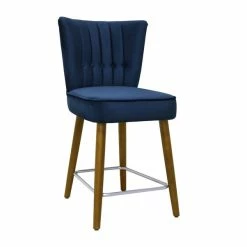 Dunelm Isla Velvet Bar Stool -furniture Shop 30748290 alt02