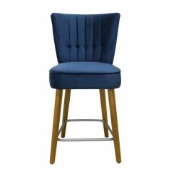 Dunelm Isla Velvet Bar Stool -furniture Shop 30748290 alt03