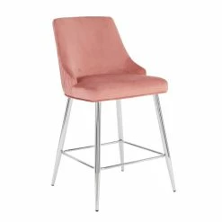 Dunelm Peyton Velvet Bar Stool -furniture Shop 30748311 alt02