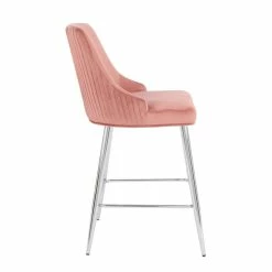 Dunelm Peyton Velvet Bar Stool -furniture Shop 30748311 alt03