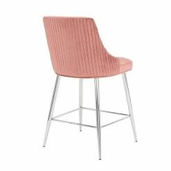 Dunelm Peyton Velvet Bar Stool -furniture Shop 30748311 alt04