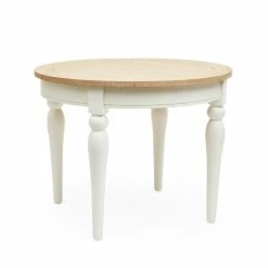 Dunelm Churchgate Ivory Round Dining Table -furniture Shop 30748636 alt02