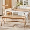 Dunelm Churchgate Ash Wood Spindle Bench -furniture Shop 30748638