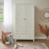 Dunelm Samira Double 1 Drawer Wardrobe, White -furniture Shop 30749089