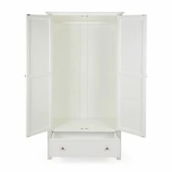 Dunelm Samira Double 1 Drawer Wardrobe, White -furniture Shop 30749089 alt02