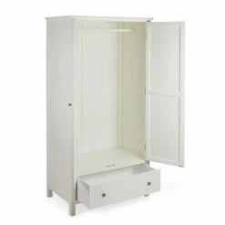 Dunelm Samira Double 1 Drawer Wardrobe, White -furniture Shop 30749089 alt04
