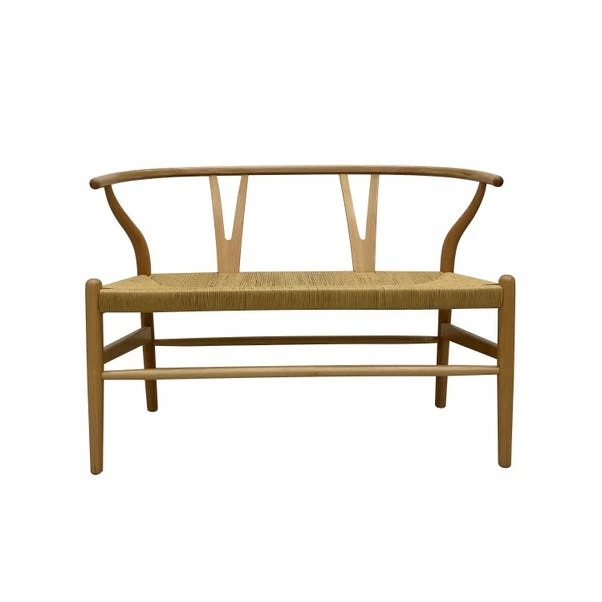 Dunelm Lara Wishbone Bench Seat 4 Dunelm Lara Wishbone Bench Seat - Image 2