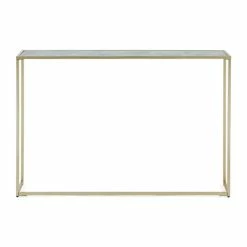 Dunelm Sullivan Gold Marble Effect Wide Slim Console -furniture Shop 30753021 alt02