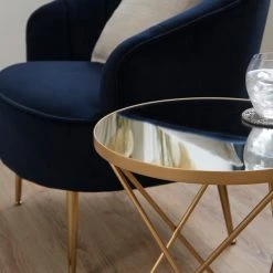 Dunelm Zoey Mirror Top Side Table -furniture Shop 30756924 alt01