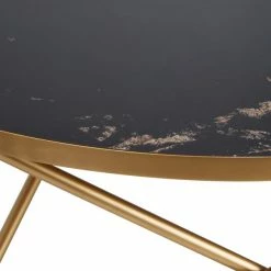 Dunelm Zoey Black Marble Effect Coffee Table -furniture Shop 30764037 alt04