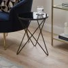 Dunelm Zoey Black Top Side Table -furniture Shop 30764038