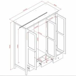 Dunelm Lynton Triple Wardrobe -furniture Shop 30764285 alt09