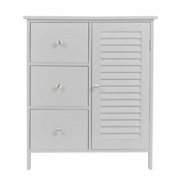 Dunelm Nautical Grey 3 Drawer Console Unit 4 Dunelm Nautical Grey 3 Drawer Console Unit - Image 2