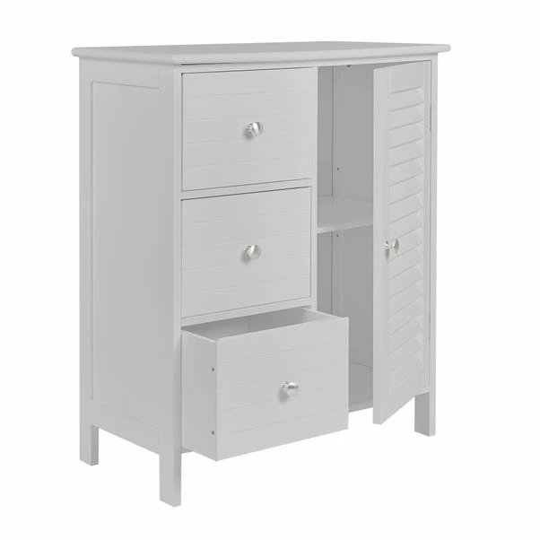 Dunelm Nautical Grey 3 Drawer Console Unit 6 Dunelm Nautical Grey 3 Drawer Console Unit - Image 4
