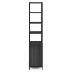 Dunelm Stannis Reeded Glass Tall Cabinet -furniture Shop 30765706 alt02