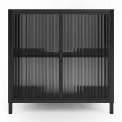 Dunelm Stannis Reeded Glass Under Sink Unit -furniture Shop 30765707 alt02