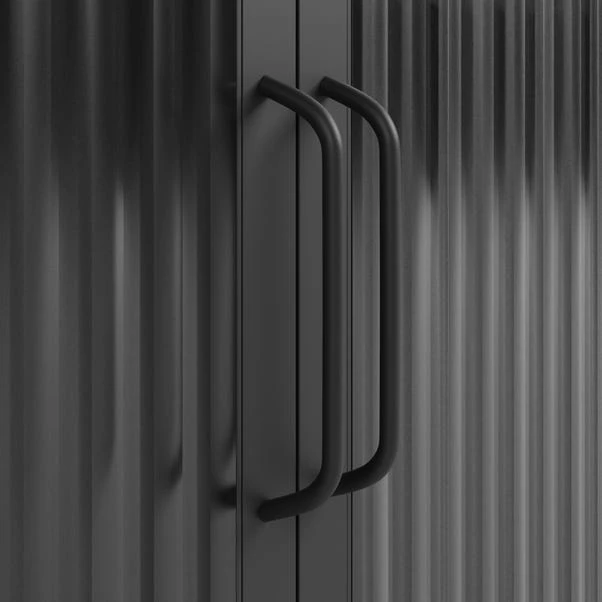 Dunelm Stannis Reeded Glass Double Door Wall Cabinet 8 Dunelm Stannis Reeded Glass Double Door Wall Cabinet - Image 6