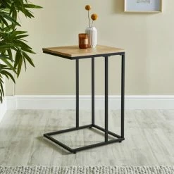 Dunelm Charlie Oak Effect C-Shaped Side Table 10 Dunelm Charlie Oak Effect C-Shaped Side Table -furniture Shop 30765711 alt02