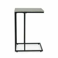 Dunelm Charlie Concrete Effect C-Shaped Side Table -furniture Shop 30765713 alt04