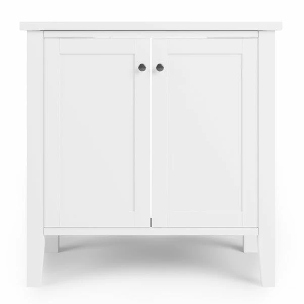 Dunelm Lynton White Compact Bathroom Under Sink Unit 5 Dunelm Lynton White Compact Bathroom Under Sink Unit - Image 3