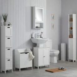 Dunelm Rimini White 4 Drawer Unit -furniture Shop 30765731 alt01