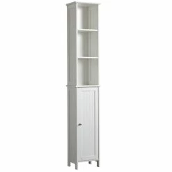 Dunelm Rimini White Tall Cabinet -furniture Shop 30765735 alt04