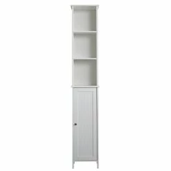 Dunelm Rimini White Tall Cabinet -furniture Shop 30765735 alt05
