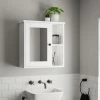 Dunelm Lynton White Compact Bathroom Wall Cabinet -furniture Shop 30765922