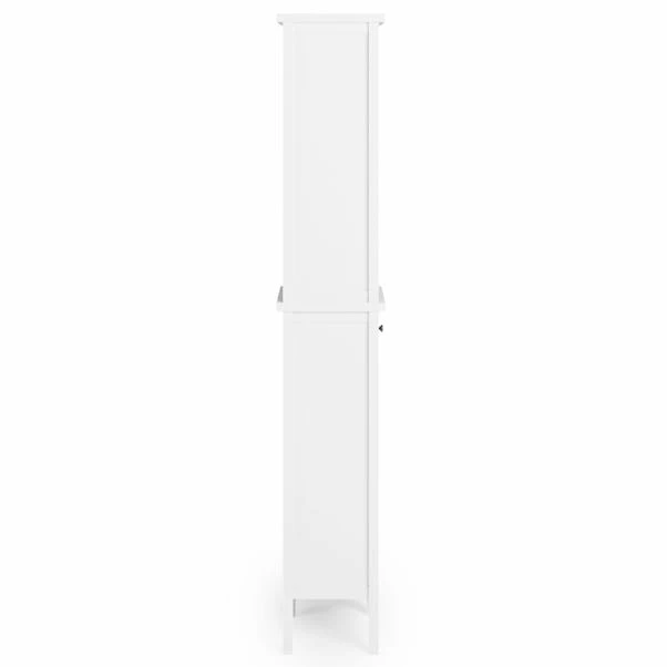 Dunelm Lynton White Compact Bathroom Tall Unit 6 Dunelm Lynton White Compact Bathroom Tall Unit - Image 4