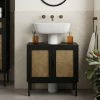 Dunelm Winslow Undersink Unit Black Rattan -furniture Shop 30766794