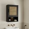 Dunelm Winslow Wall Cabinet Black Rattan -furniture Shop 30766796