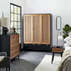 Dunelm Franco 5 Drawer Chest, Black -furniture Shop 30768078 alt07