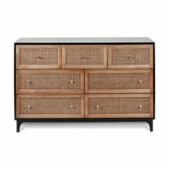 Dunelm Franco 7 Drawer Chest, Black -furniture Shop 30768079 alt01