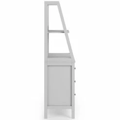 Dunelm Lynton 3 Drawer Ladder Bedside Table, Grey -furniture Shop 30768459 alt03