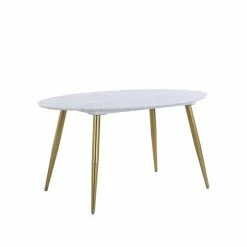 Dunelm Kendall Marble Effect Oval Dining Table -furniture Shop 30769223 alt02