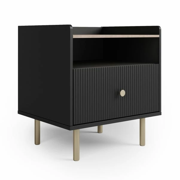 Dunelm Georgi 1 Drawer Bedside Table 4 Dunelm Georgi 1 Drawer Bedside Table - Image 2