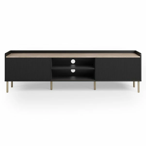 Dunelm Georgi Extra Wide TV Unit Black 5 Dunelm Georgi Extra Wide TV Unit Black - Image 3
