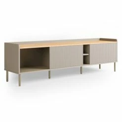 Dunelm Georgi Extra Wide TV Unit Natural -furniture Shop 30769273 alt04