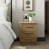 Dunelm Toby 3 Drawer Bedside Table -furniture Shop 30769281